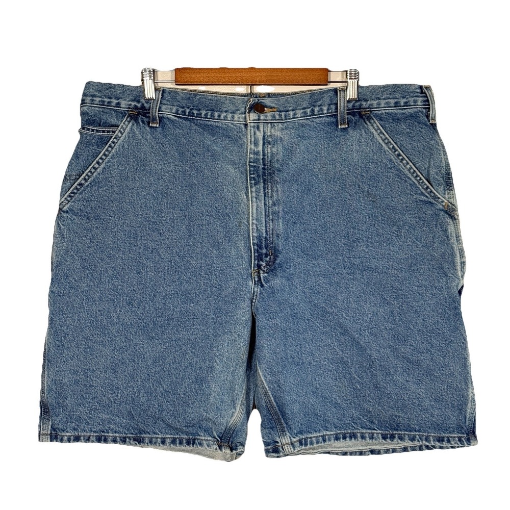 Carhartt Stonewashed Denim Work Shorts B29 STW Mens 42 Jorts Carpenter Grunge‎